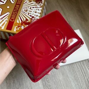 Dior Cosmetic Glossy Red Clutch